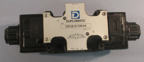 Duplomatic DS5JBS1/10NK6 Solenoid Valve 320 bar Max 1/2 NPT 12060Hz