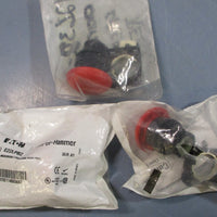 (Lot of 3) Eaton Cutler Hammer E22LPB2 Ser A1 40mm Mushroom 2Pos PushPull Btn.