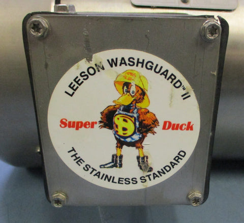 Leeson Washguard II CZ145T17WC10C Electric Motor 2/1.5HP, 3PH 7/8" Shaft