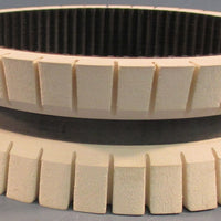 Unbranded Grooved Gum Feed Belt Rubber 6" Outer Dia 5" Inner Dia 2" Width