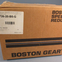 BOSTON GEAR GEAR REDUCER F726-20-B5-G, 56C, NEMA MOUNTING 1750RPM