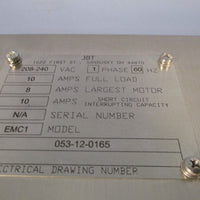 JBT Vibratory Box, Control, Assembly, Emc1 208-240VAC 1 Phase, 60 Hz 053-12-0165