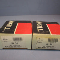 Lot of (2) McGill Cagerol MS 5196132 Standard Radial Caged Roller Bearing MR36