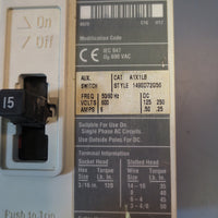 Cutler Hammer Series C 3 A 3 Pole 600 VAC 250VDC HMCP015E0CA02 Circuit Protector