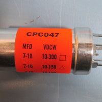 Lot of 2 Cornell Dubelier CDE CPC047 Can Capacitor 10-300 VDCW NOS