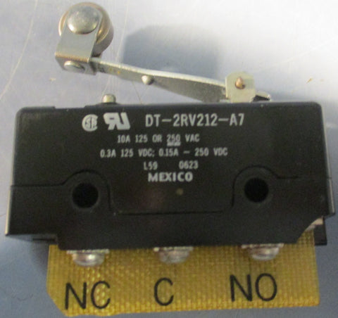 Honeywell DT-2RV212-A7 Snap Action Roller Lever Micro Switch