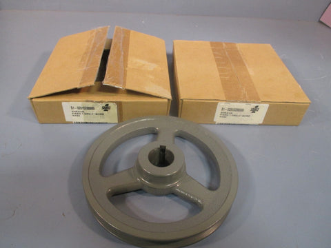 Lot of (2) Source 1 Sheave Pulley Fixed 1 GRV 1" Bore AK64 S102815208000