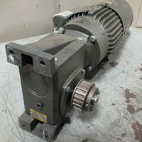 Baldor IDM3581T Inverter Drive Gear Motor 1 HP, 3 Phase, 15:1 Ratio, 992 InLb