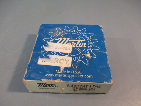 MARTIN 60BS17HT Roller Chain Sprocket 1-7/16"-Bore, 17 Teeth
