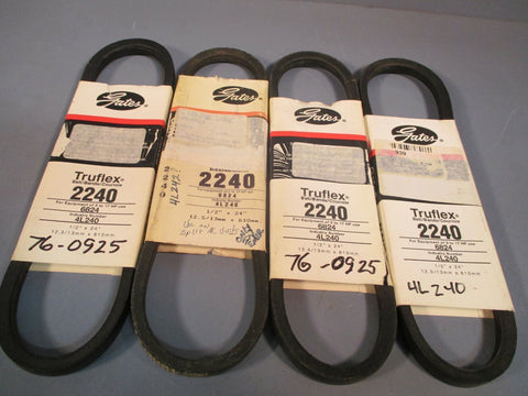 Gates 2260 Truflex V Belt 1/2 x 24"  4L260  Lot of 4