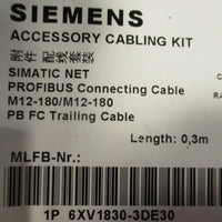 Siemens Simatic Net 6XV18303DE30 Accessory Cabling Kit 0.3 M Long (Lot of 2)
