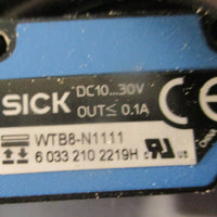 Sick WTB8N1111 Photoelectric Proximity Sensor 6033210 5100mm Sensing Range