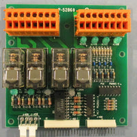 Ishida P5286B PC Relay Board DVO P5286B 4 Omron Relays 8 LED Indicators