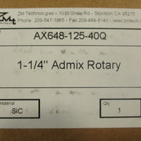 ZM Technologies AX64812540Q 11/4" Admix Rotary Seal 11/2" ID