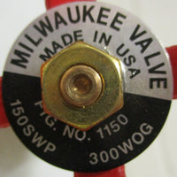 Milwaukee Valve Fig No 1150 Gate Valve 3/4" FNPT 150SWP 300WOG