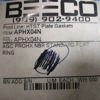 (Lot of 7) Beeco APHX04N HTST Plate Gasket AGC PROHX NBR Standard Port Ring