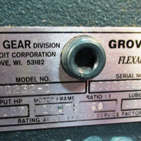 Grove Gear BM02321 Flexaline 60:1 Ratio Gear Reducer 140TC Frame, 1.57 Input HP