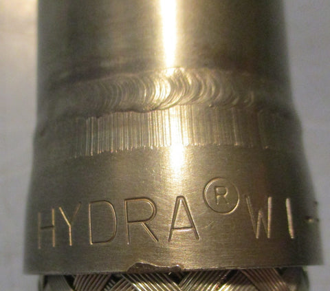 Braided Corrugated Flexible Assembly Hose 171/2" L 13/8" OD Hydra WIF