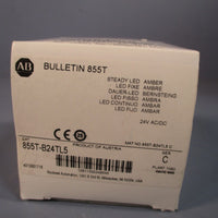 Allen Bradley Stack Light Amber Steady LED 24VDC Ser. C 855T-B24TL5