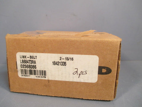 Rexnord LinkBelt Bearings 15/16 2 Pcs. LB68473RA