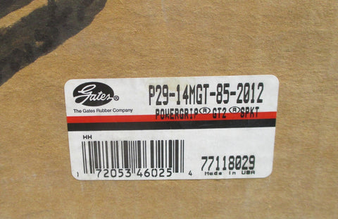 Gates P2914MGT852012 PowerGrip GT2 Taper Lock Sprocket 5150 Max RPM