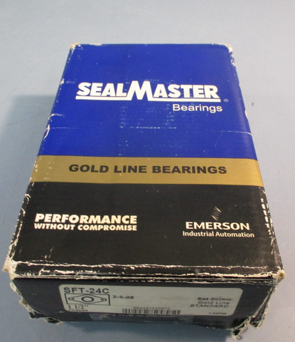 SealMaster SFT24C Flange Mount Bearing, 11/2" Bore, 2 Bolt