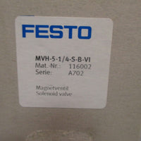 FESTO Solenoid Valve MVH51/4S BVI