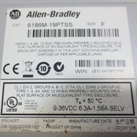 Allen Bradley Stainless Steel Industrial Touch Monitor 6186M19PTSS Ser F