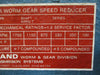 Cleveland Worm Gear Reducer Size 35 30:1 Ratio 1.0 SF 1" and 1-1/2" Shaft Dia