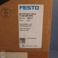 FESTO MS6-SV-AGD-E-10V24-SO-AD1-MP1-WPB SOFT START/QUICK EXHAUST VALVE 548713