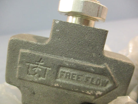 Lot of (2) Numatics 2FC2B Flow Control Valve, Aluminum Body, Sloted Stem
