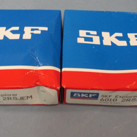 Lot of (2) SKF 6010 2RSJEM Deep Groove Ball Bearing