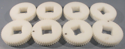 Timing Sprocket Square Bore 11/2" Bore 46 Teeth 3/8" Channel UHMW (Lot of 8)