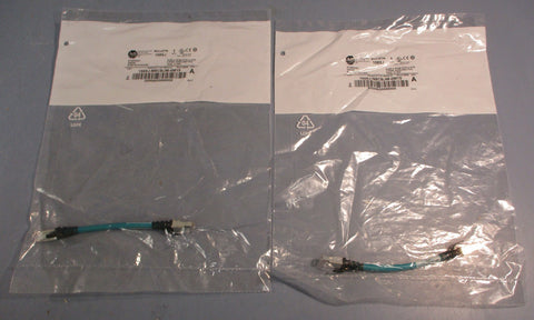 Allen Bradley 1585J-M8CBJM-0M15 Ser A Ethernet Media RJ45 Patchcord (Lot of 2)