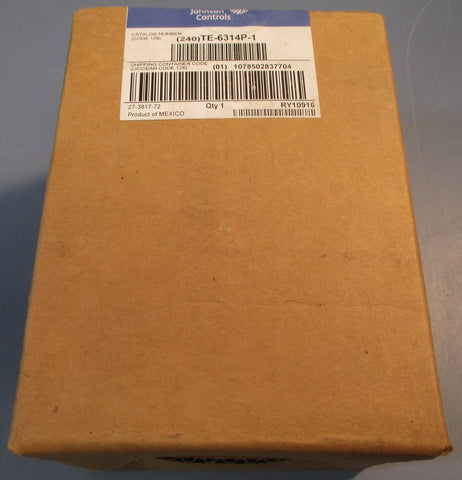 Johnson Controls Wall Mount Temperature Sensor Model TE6314P1 NIB