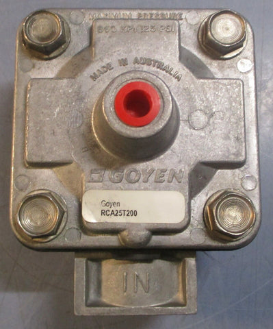 Goyen RCA25T200 Aluminum Threaded Diaphragm Valve 125PSI 1" NPT