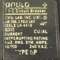 Siemens Gould ITE Circuit Breaker 3 Pole 15A Q315 Various Brands Available
