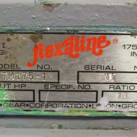 Grove Gear TM1751 Flexaline 10:1 Ratio Gear Reducer 1.27 Input HP Right Output
