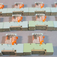 Releco Ser IRC C10A10X Power Relay w/ S10 Base (Lot of 10)