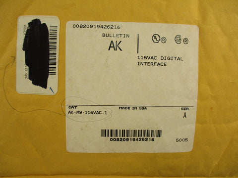 Rockwell Allen Bradley AK-M9-115VAC-1 Digital Interface Module 115V Ser.A