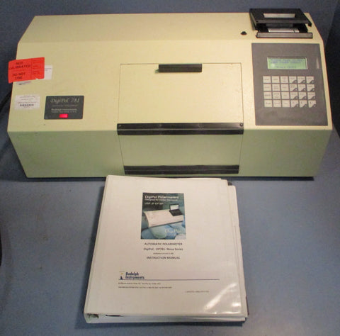 Rudolph Instruments Digipol 781 Automatic Polarimeter DP781 Nova Ser w/ Manual