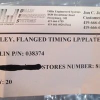 Lot 2 Dillin Engineering 038374 Flanged Timing Pulley 5mm Pitch, 22 Teeth NWOB