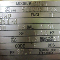 US Motors A20S2C 3 Phase Motor BH31 20HP 1780RPM 286U Frame 1-5/8" Shaft Dia