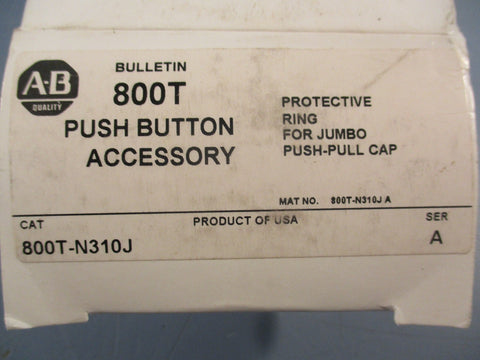 Allen Bradley 800T-N310J Pushbutton Protective Ring Ser A 800T 2-5/8" Length