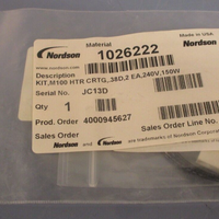 NORDSON M100 HEATER CARTRIDGE KIT 38D, EA 240V, 150W 1026222
