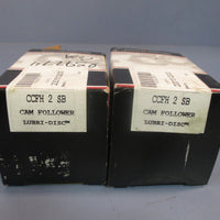 LOT OF (2) McGILL CAM FOLLOWER BEARING LUBRIDISC CCFH 2 SB