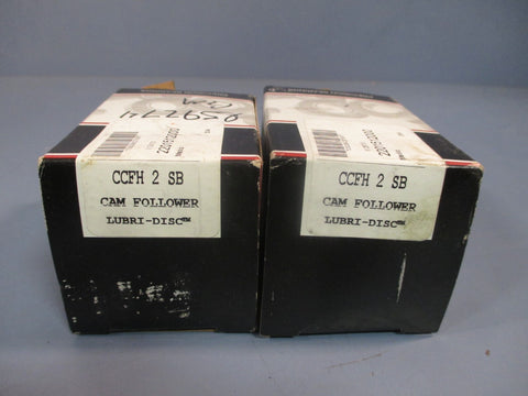 LOT OF (2) McGILL CAM FOLLOWER BEARING LUBRIDISC CCFH 2 SB