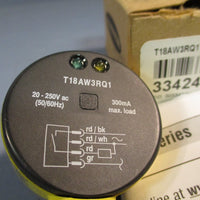 BANNER 33424 PHOTOELECTRIC SENSOR 20250VAC 50/60HZ 33424 T18AW3RQ1