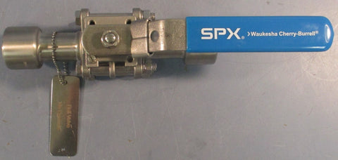 SPX Waukesha Cherry-Burrell 2-Way Ball Valve 1" NPT CF8M 1000WOG