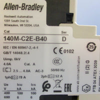 Allen Bradley 140MC2EB40 Ser. D Circuit Breaker 348786 690V 2.54A